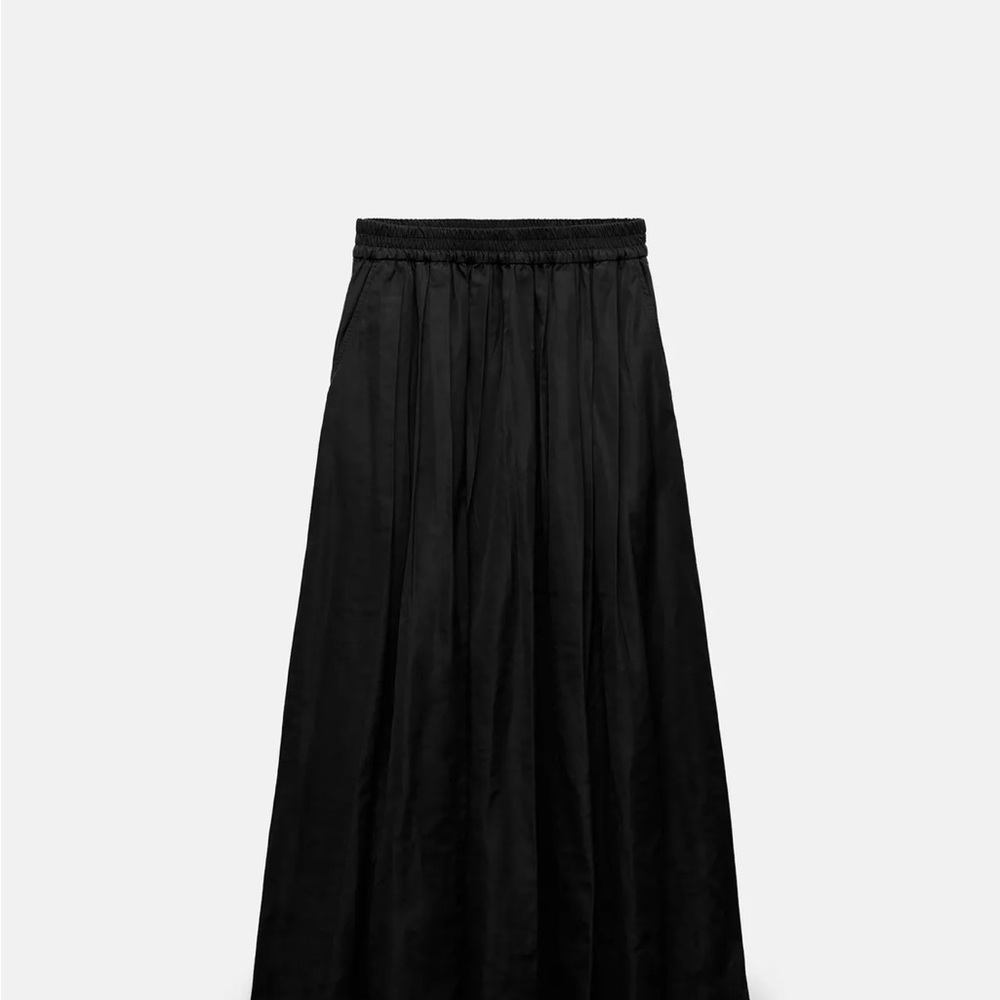 Zara Black Midi Skirt